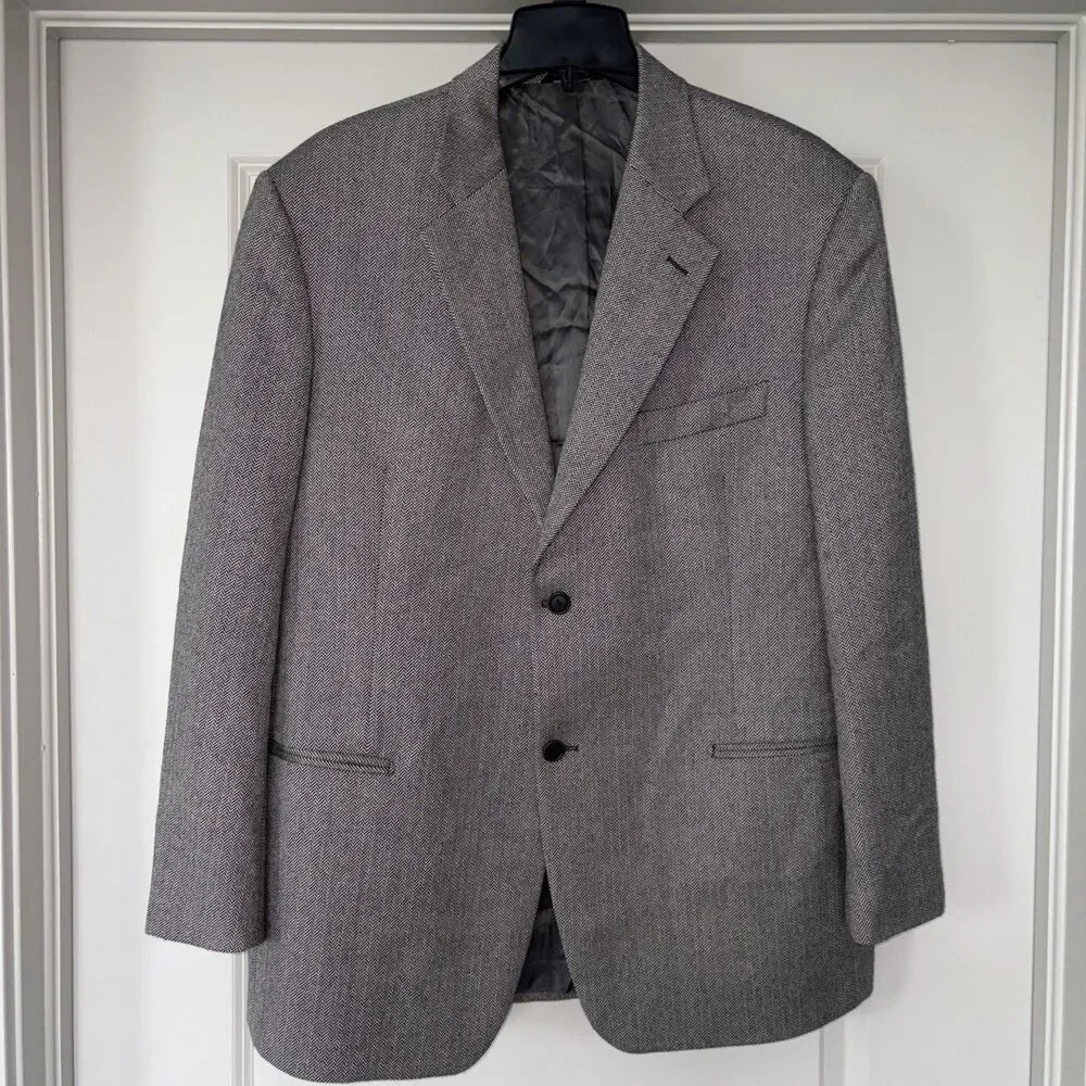 Cavellli Black & White High Quality Suit Jacket Single Breasted Made in Italy